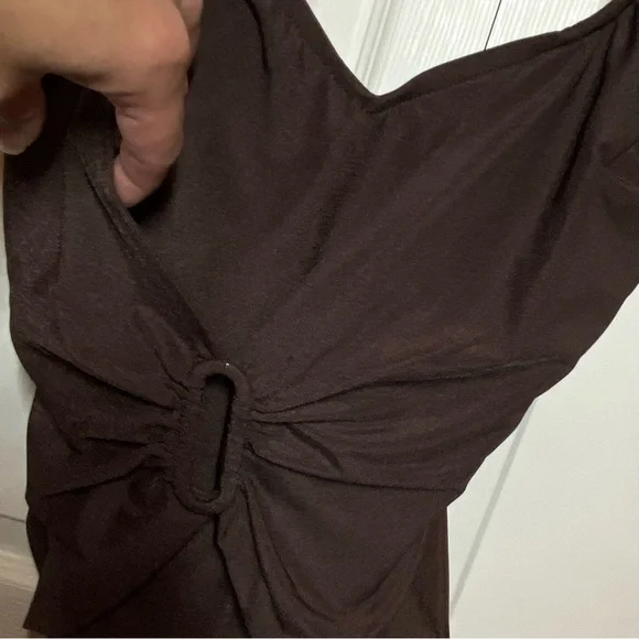 CROFT & BARROW Women’s Swimsuit One-Piece Bathing Suit Brown Size 8 - Picture 4 of 7